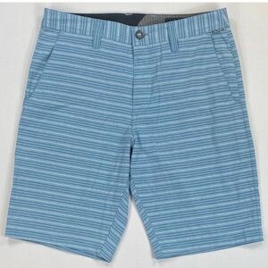 Volcom Men's Blue Striped Board Shorts